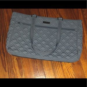 Vera Bradley laptop tote bag - grey like new